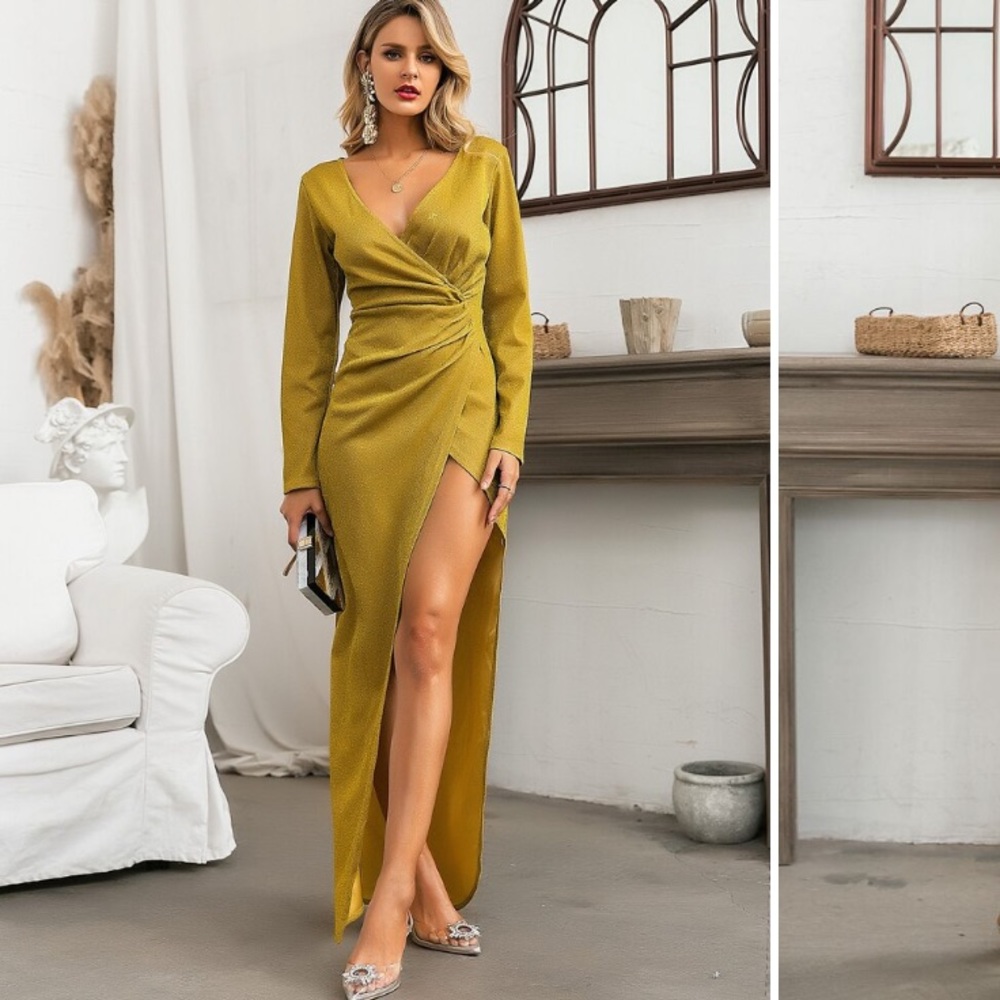 Ruched Evening Dress